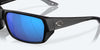 Costa Tailfin Matte Black Frame Blue Mirror 580G Lens Sunglasses