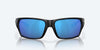 Costa Tailfin Matte Black Frame Blue Mirror 580G Lens Sunglasses