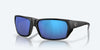 Costa Tailfin Matte Black Frame Blue Mirror 580G Lens Sunglasses