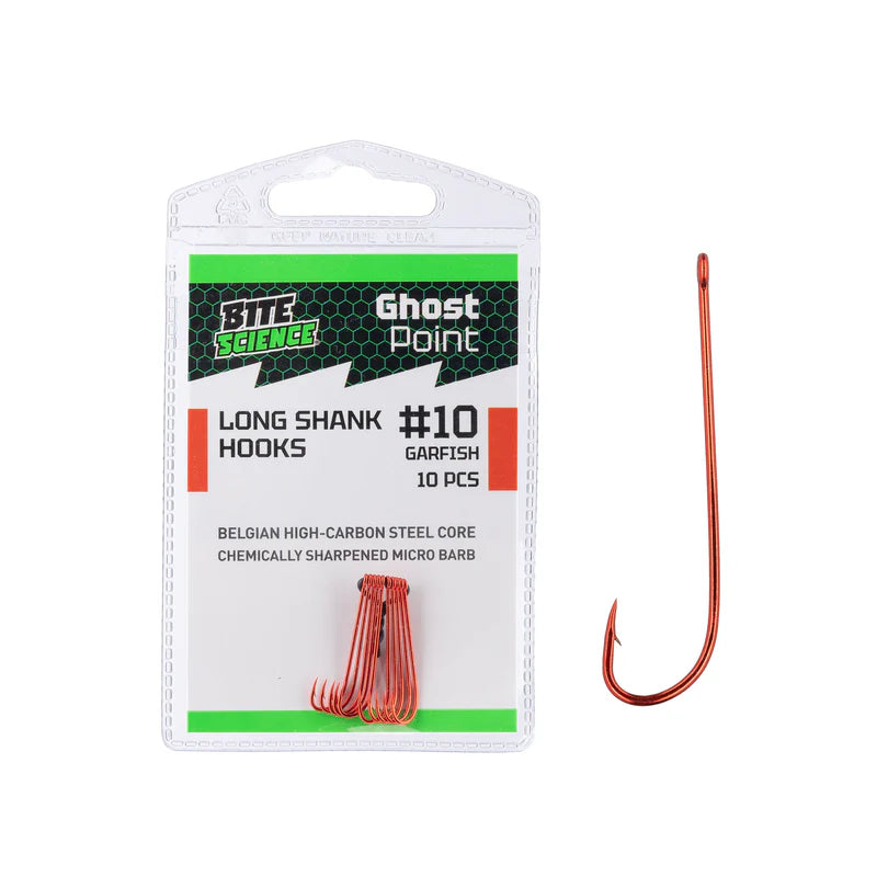 Bite Science Ghostpoint Red Worm Long Shank Hook Value Pack