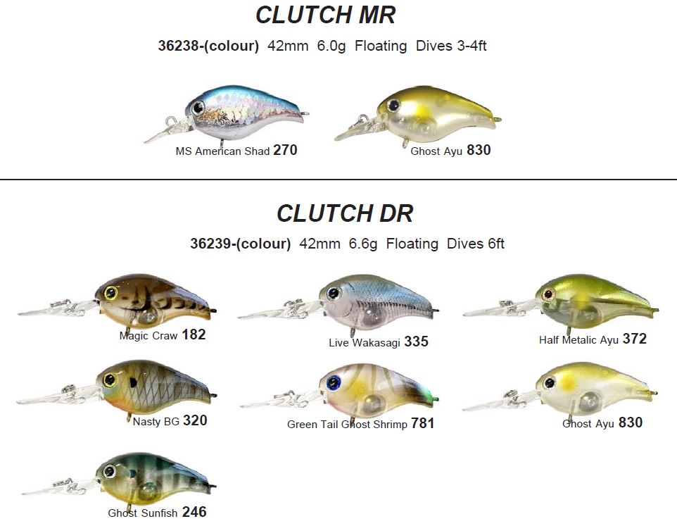 Lucky Craft Clutch DR Hard Body Lure