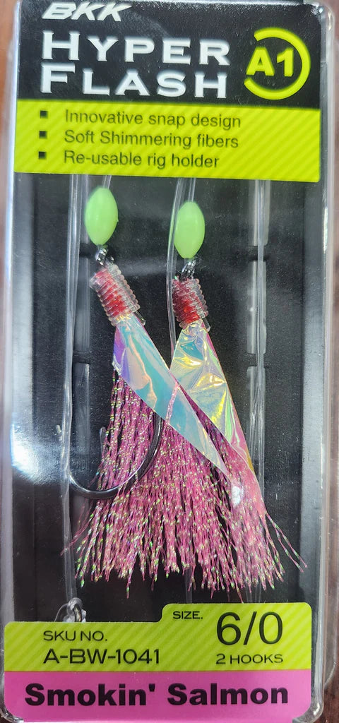 BKK Hyper Flash A1 Pre-Tied Rig Smokin Salmon