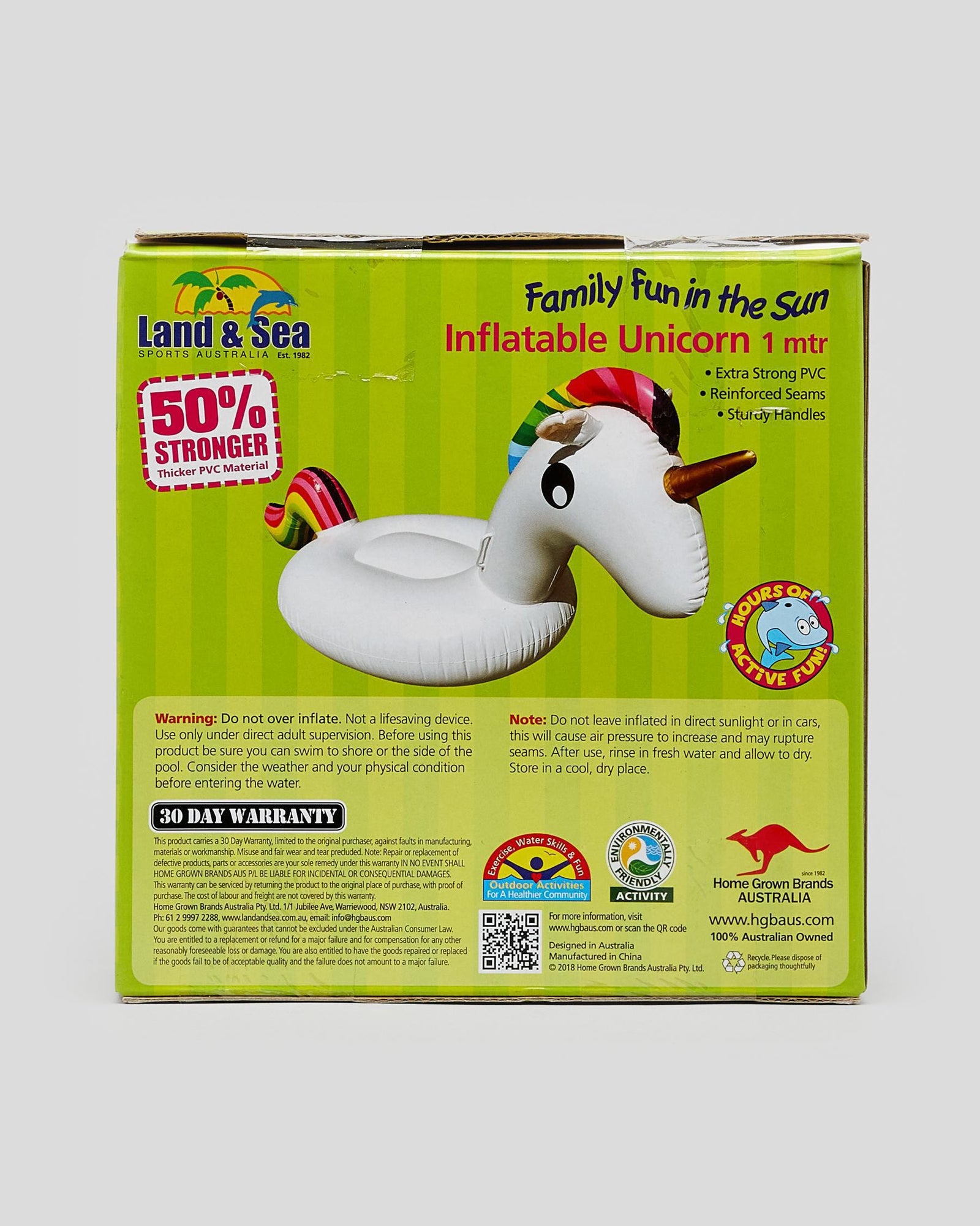 Land And Sea Inflatable Unicorn Ride Pool Toy