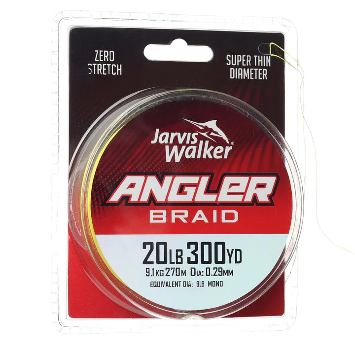 Jarvis Walker Angler Braid Chartreuse 300yd