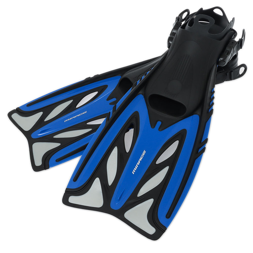 Mirage Phantom Mask Snorkel Fin Set Blue