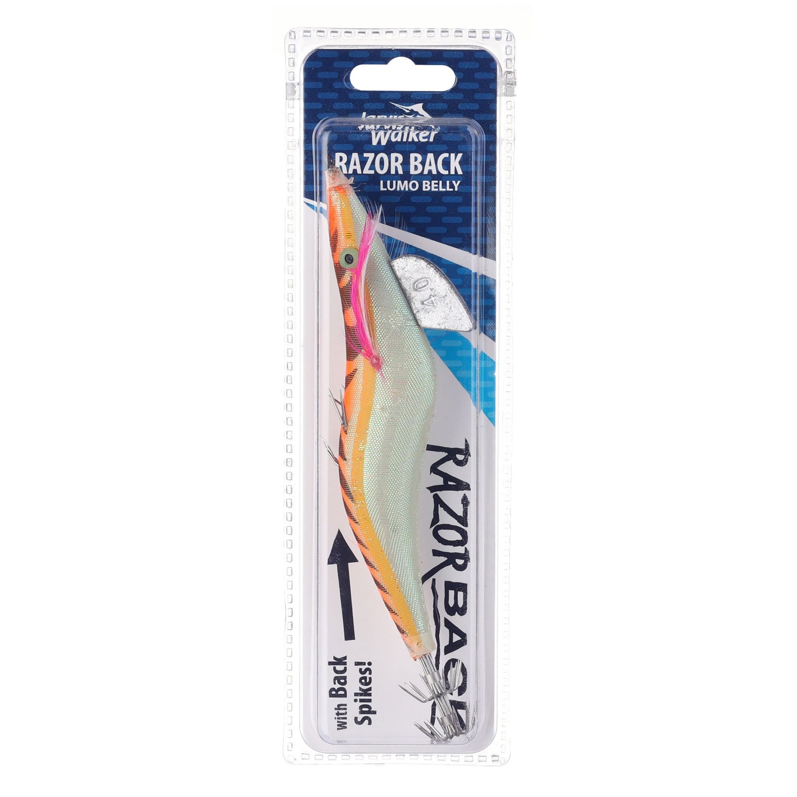 Jarvis Walker Razorback Lumo Squid Jig Lure 4.0
