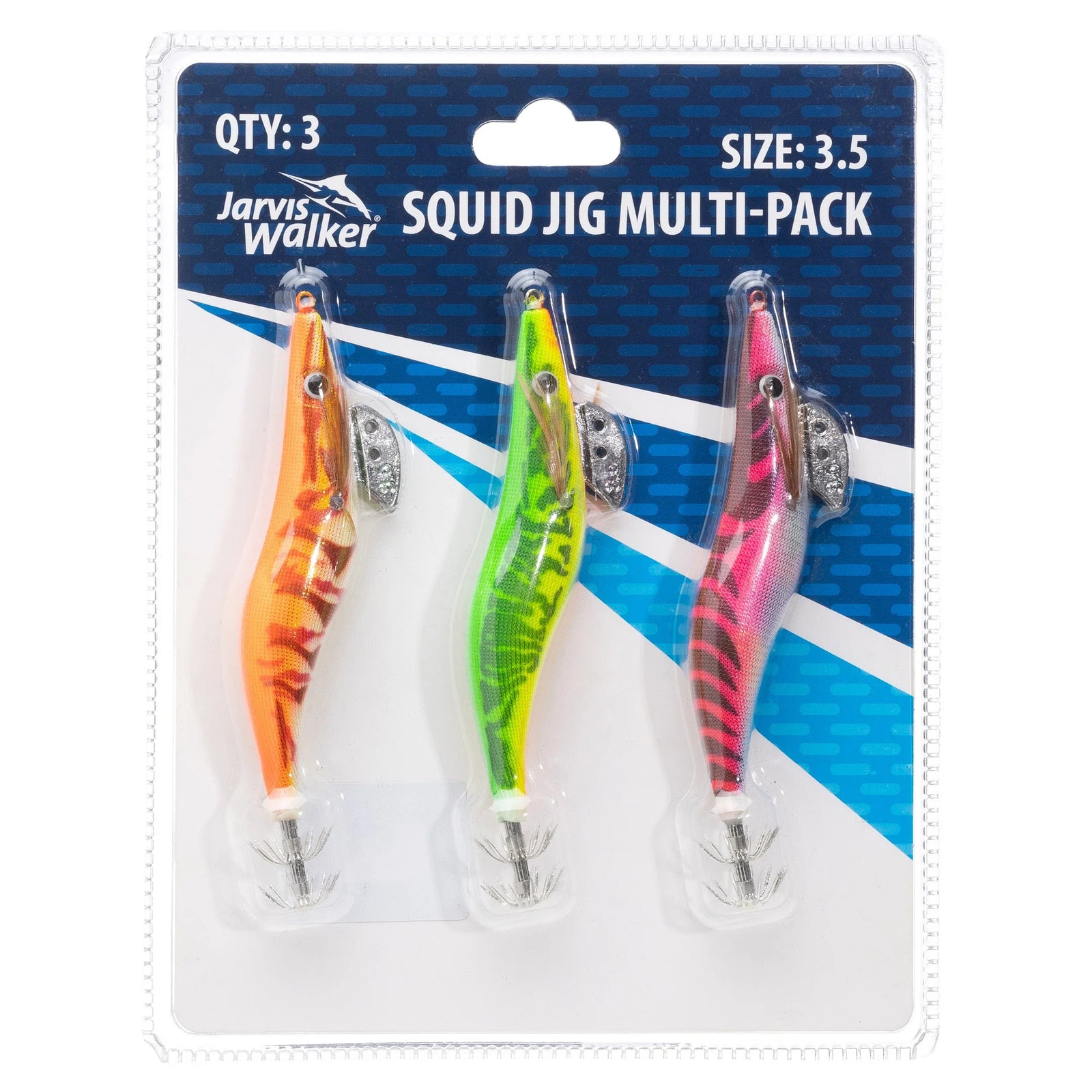 Jarvis Walker Squid Jig Lure Multi Pack