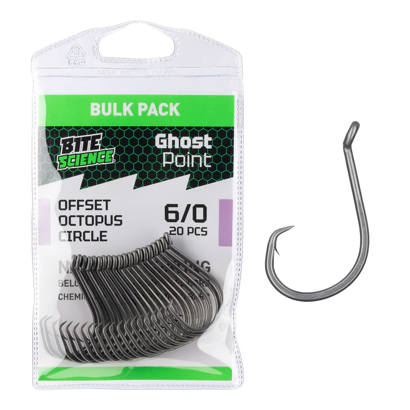 Bite Science Ghostpoint Octopus Circle Hook Bulk Value Pack