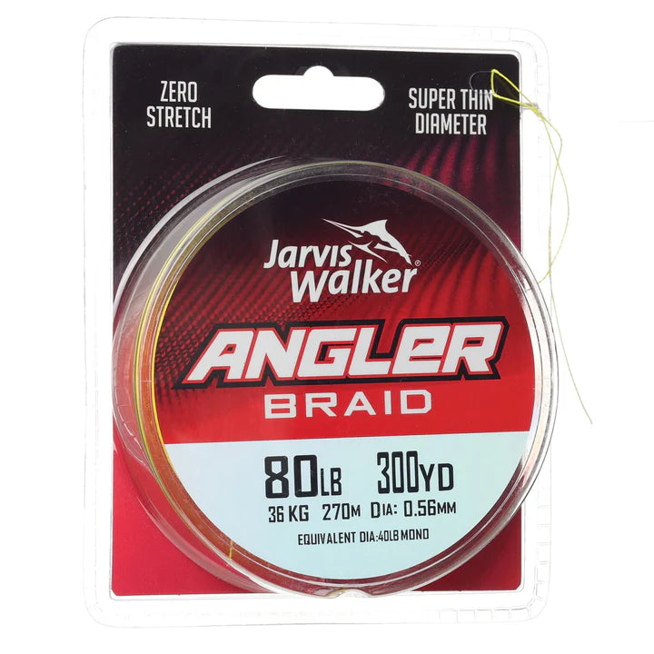 Jarvis Walker Angler Braid Chartreuse 300yd