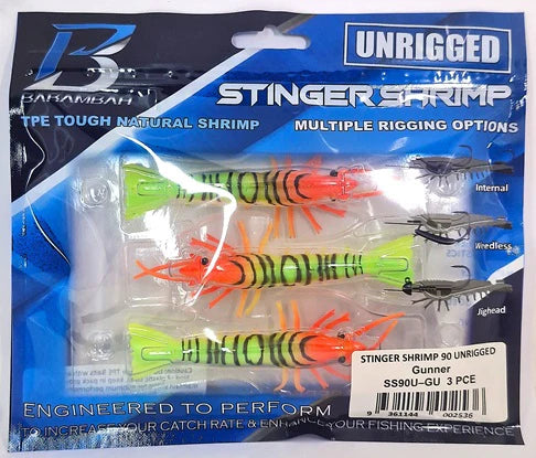 Barambah Stinger Shrimp Unrigged Soft Plastic Lure 90