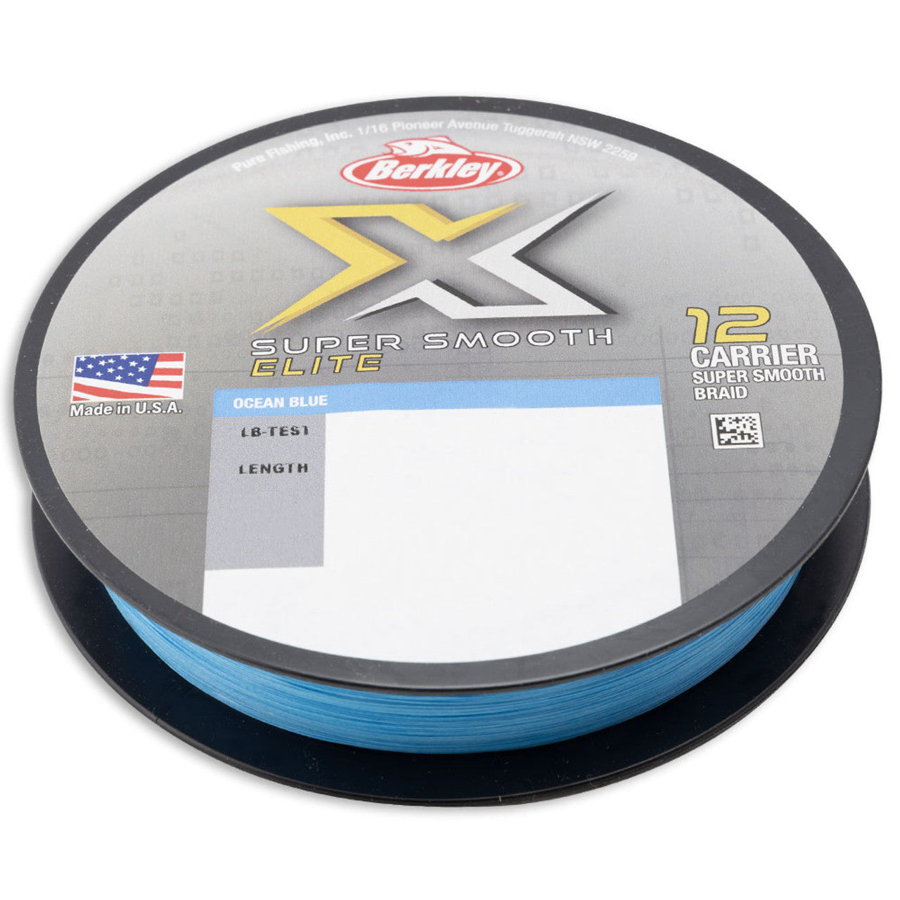 Berkley X Braid Super Smooth Elite 12 Fishing Line Ocean Blue 250-300m