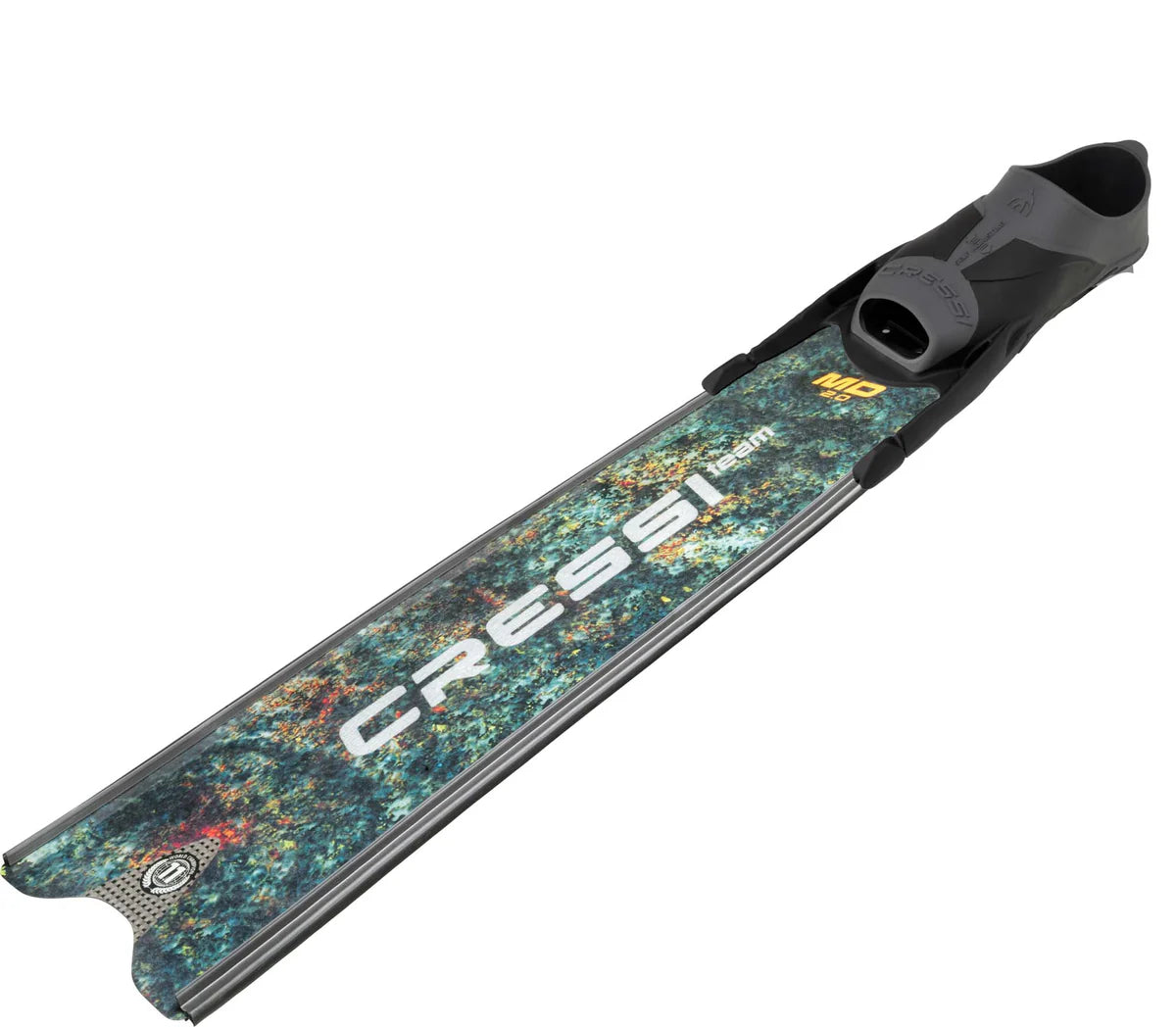 Cressi Gara Modular Team Carbon Fin Pair Green Camo MD