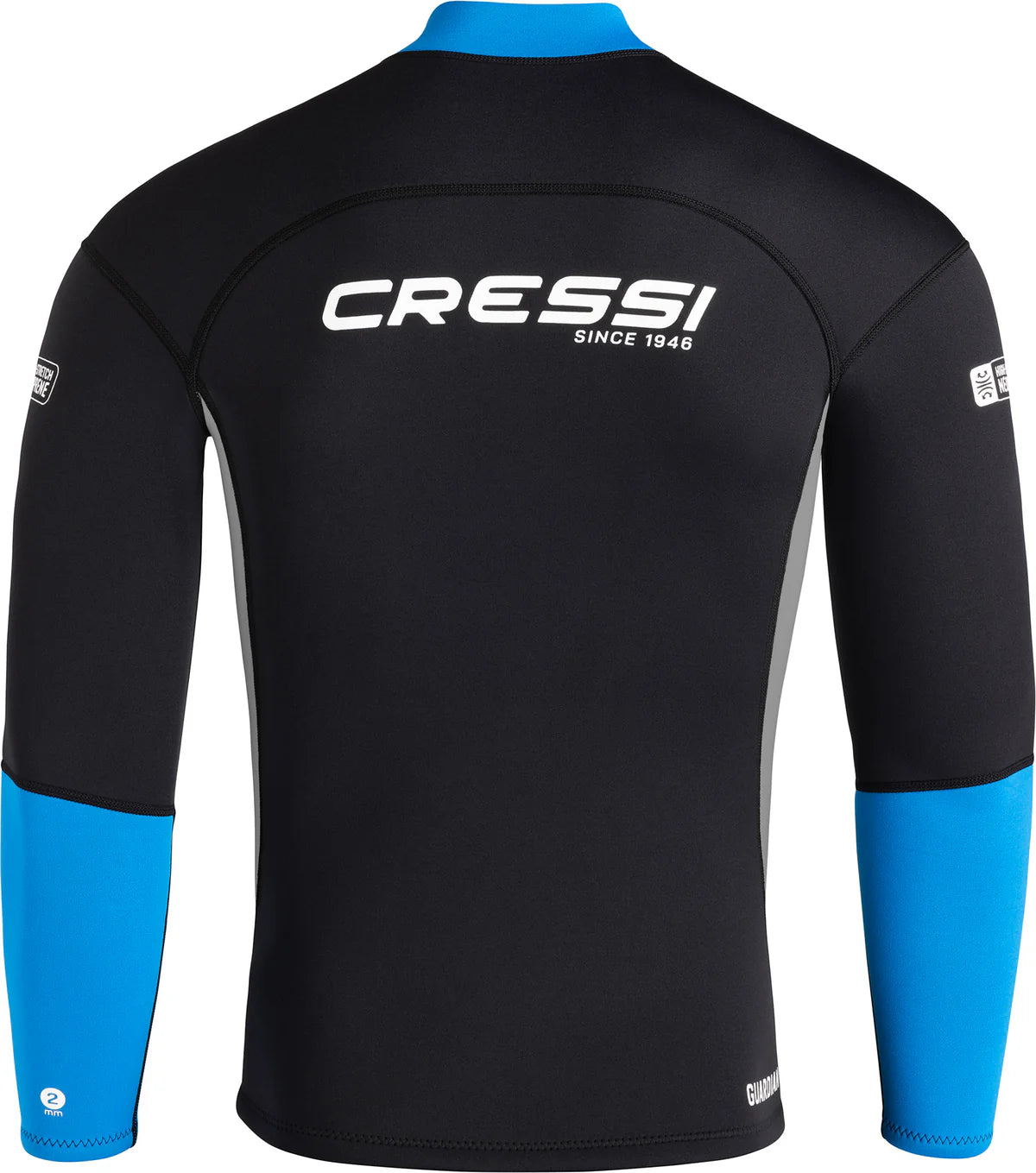 Cressi Guardian Man Wetsuit Jacket Black Blue 2mm