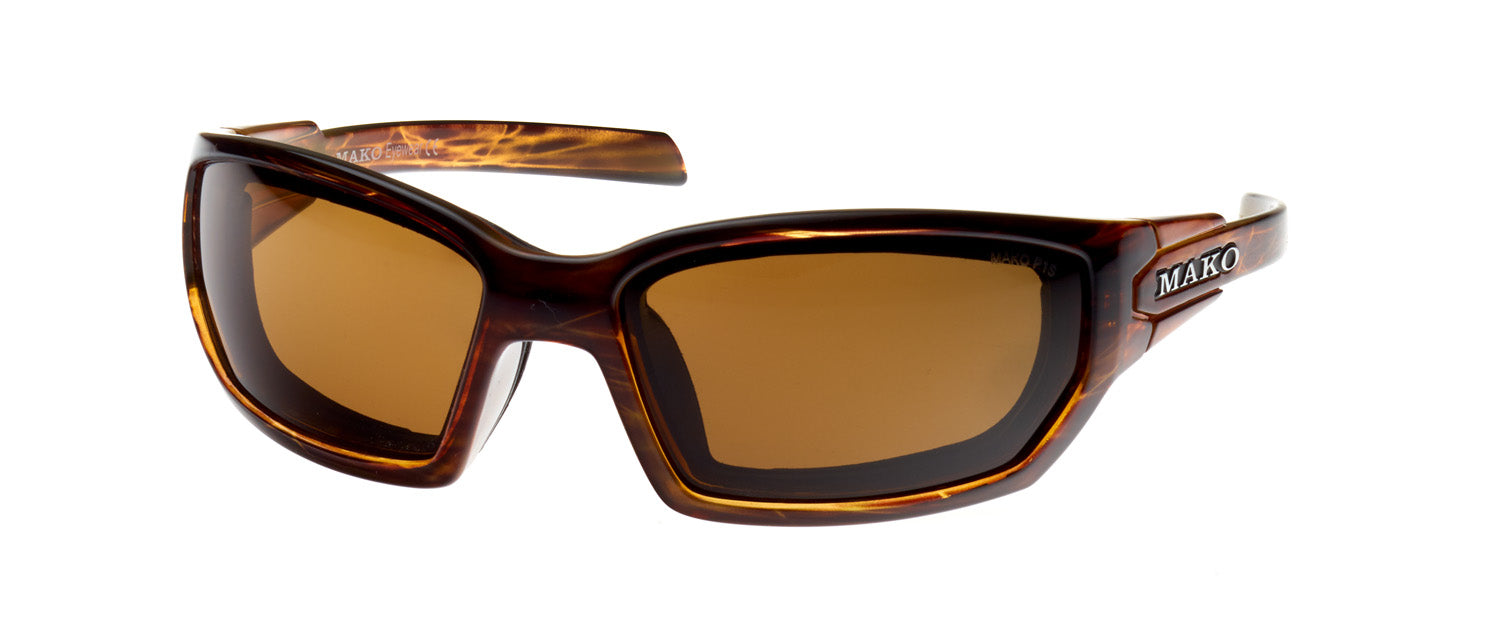 Mako Rider Brown Tortoise Frame PC Brown Lens Sunglasses