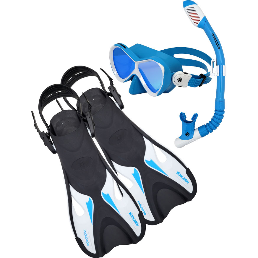 Ocean Pro Woolamai Junior Mask Snorkel Fin Set