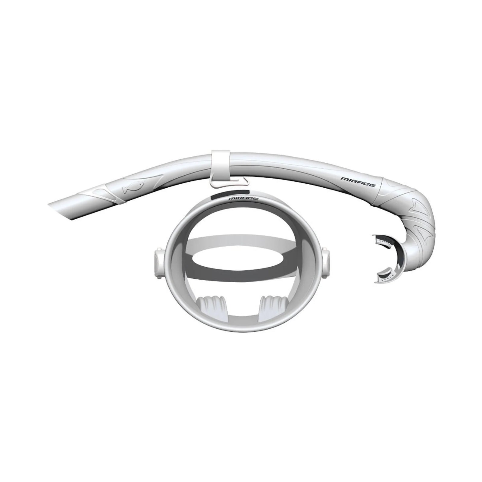 Mirage Oceania Round Mask Snorkel Set