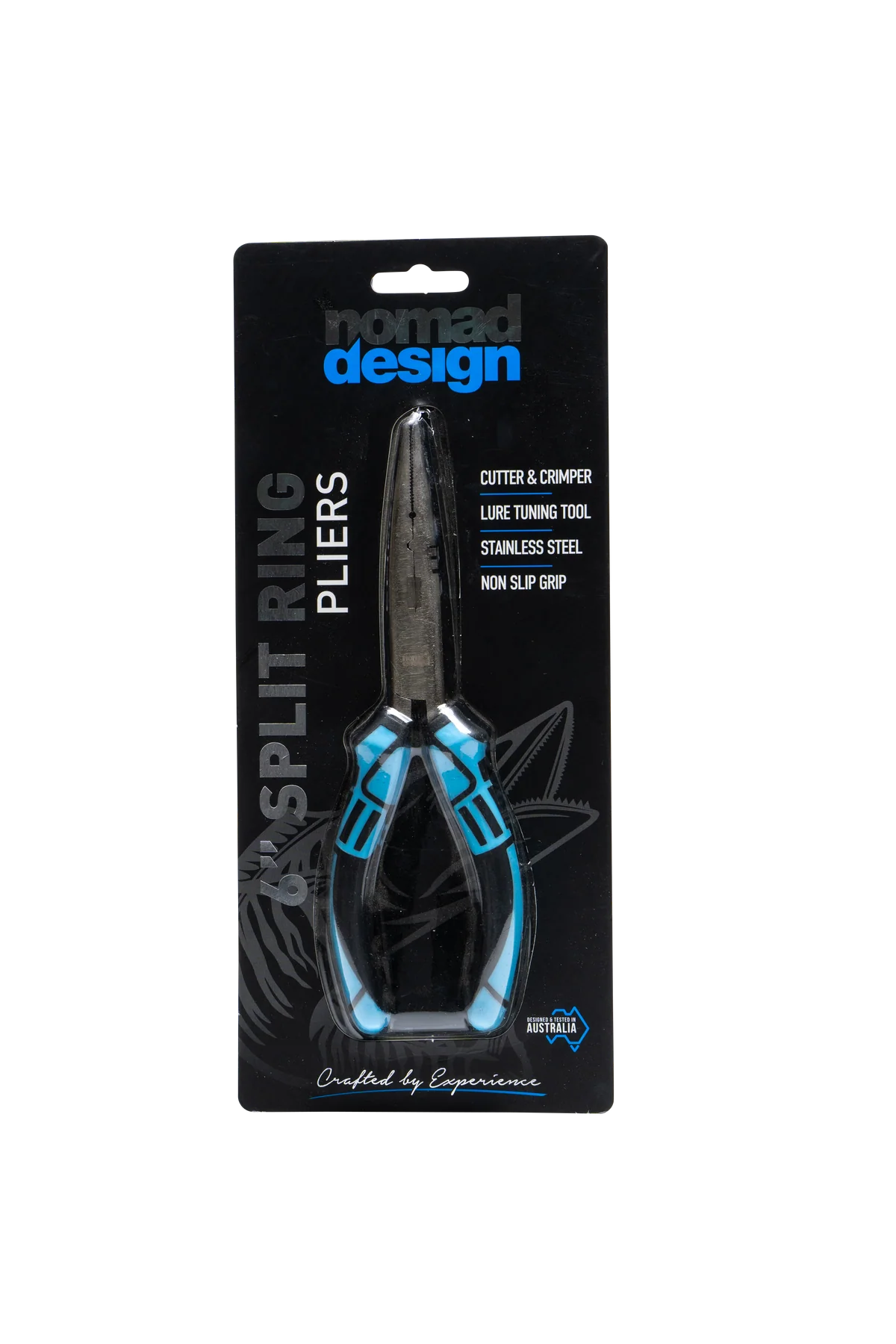 Nomad Design Pliers Blue Black 6in Split Ring