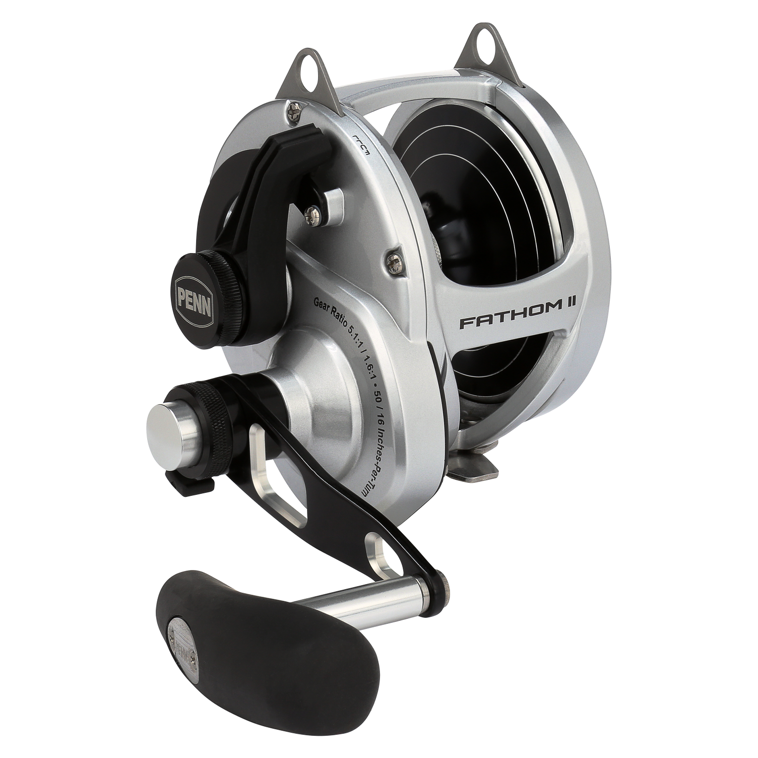Penn Fathom II Silver 2S Two Speed Overhead Reel