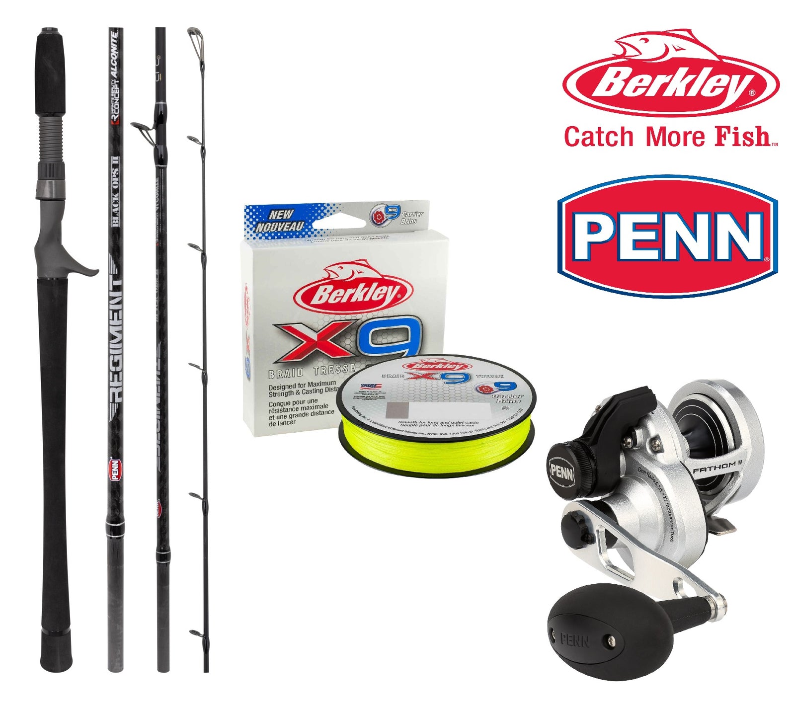 Penn PE 3 Overhead Jigging Set Up