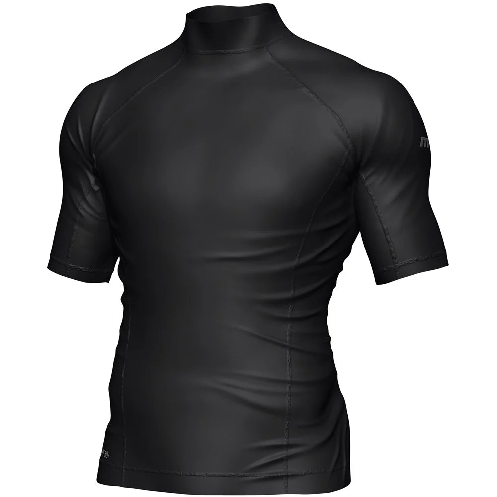 Mirage Mens Rash Vest Top Short Sleeve Black