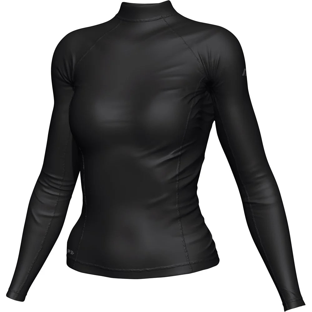 Mirage Womens Rash Vest Top Long Sleeve Black