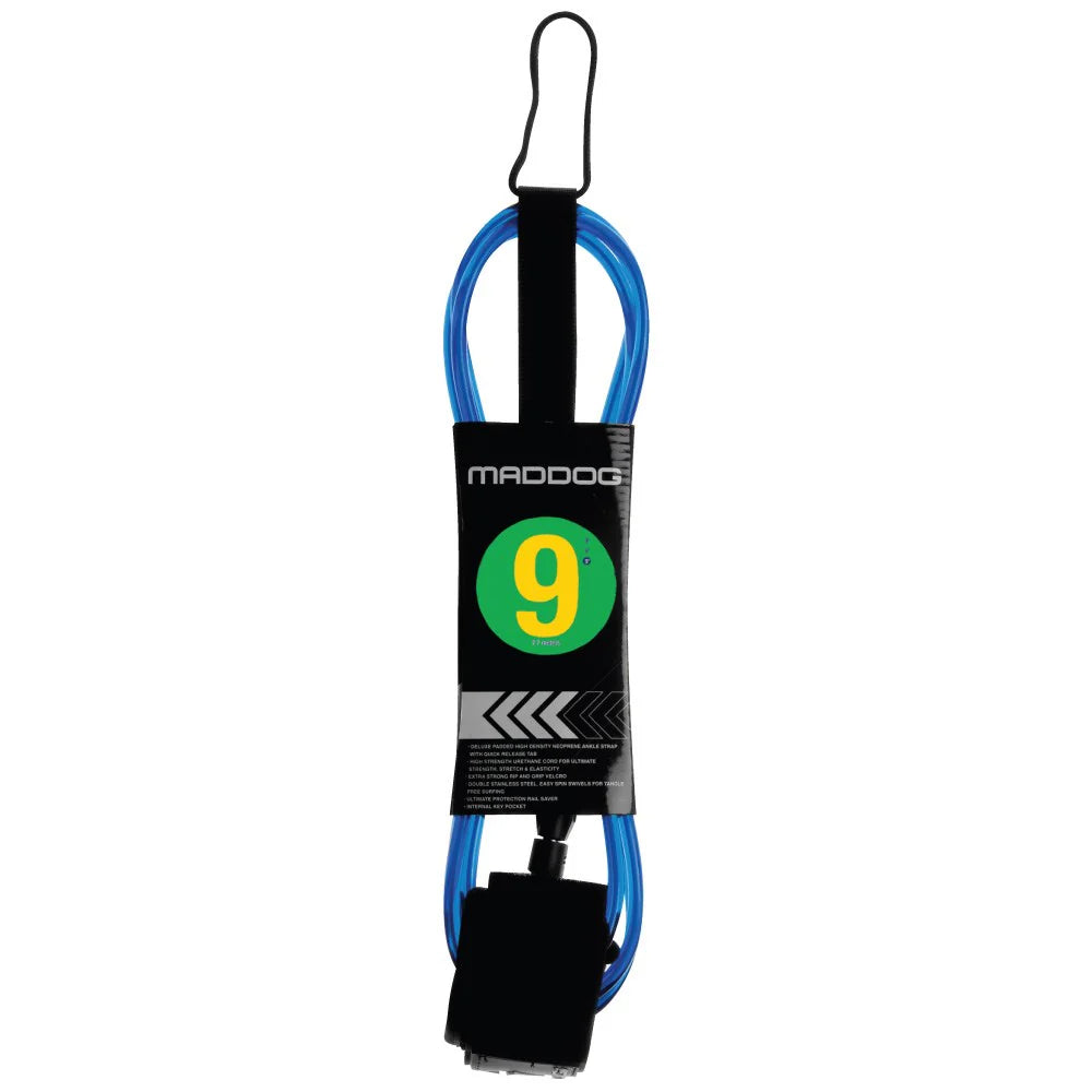 Mirage Maddog Surfboard Leash Blue