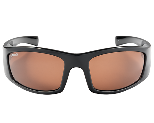 Spotters Coyote+ Gloss Black Mens Performance Polarised Sunglasses