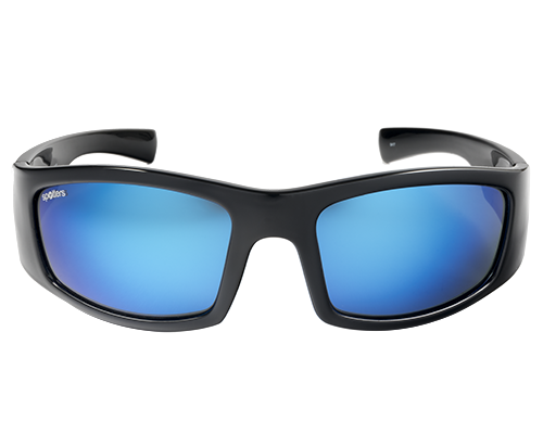 Spotters Coyote+ Gloss Black Mens Performance Polarised Sunglasses