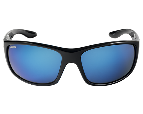 Spotters Cruiz Gloss Black Mens Performance Polarised Sunglasses