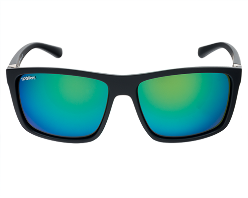 Spotters Grayson Matt Black Mens Performance Polarised Sunglasses