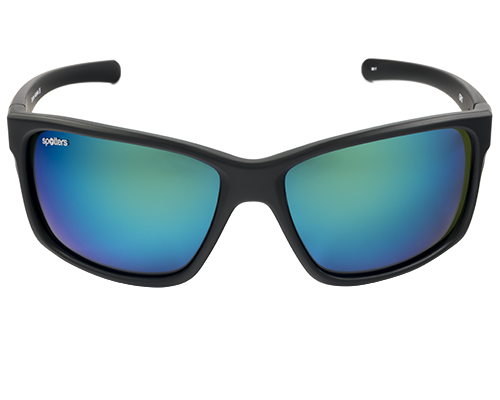 Spotters Grit Matt Black Frame Polarised Sunglasses