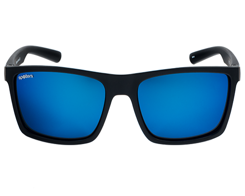 Spotters Riot Matt Black Mens Performance Polarised Sunglasses