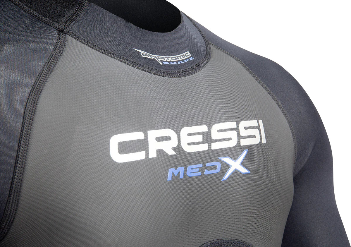 Cressi Med X Man SS Shorty Wetsuit 2.5mm Black Blue