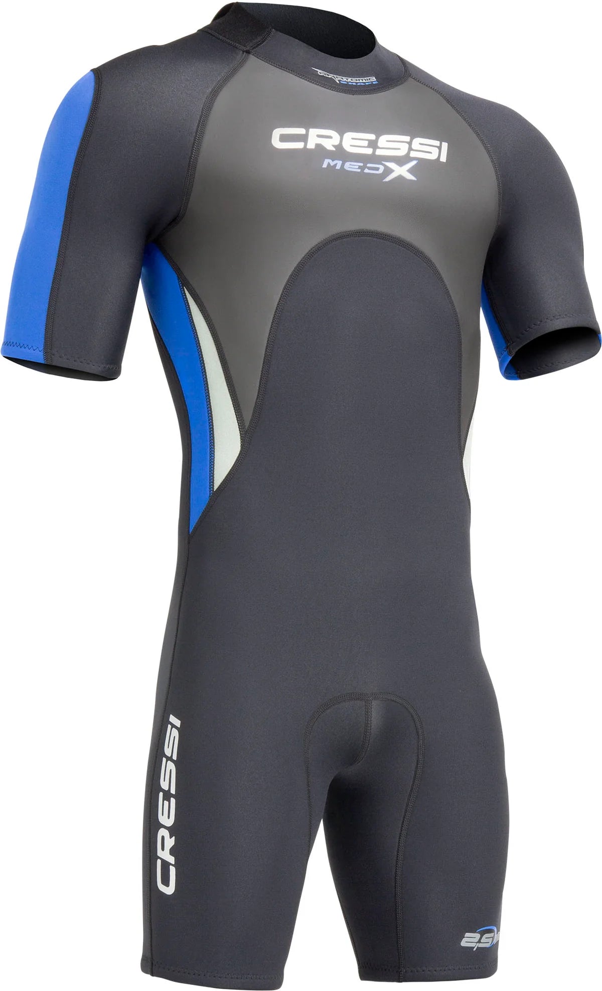 Cressi Med X Man SS Shorty Wetsuit 2.5mm Black Blue
