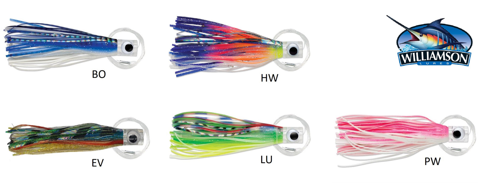 Williamson Skirted Trolling Lure Pack