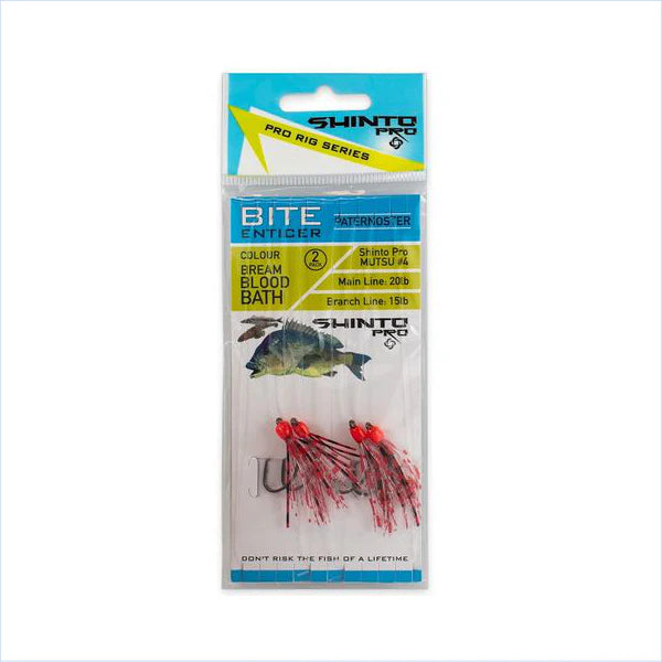 Shinto Pro Bite Enticer Paternoster Circle Hook Snatch Pre Tied Rig Small