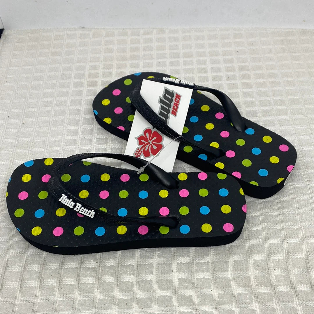 Hula Kids Girls Polka Dot Thongs