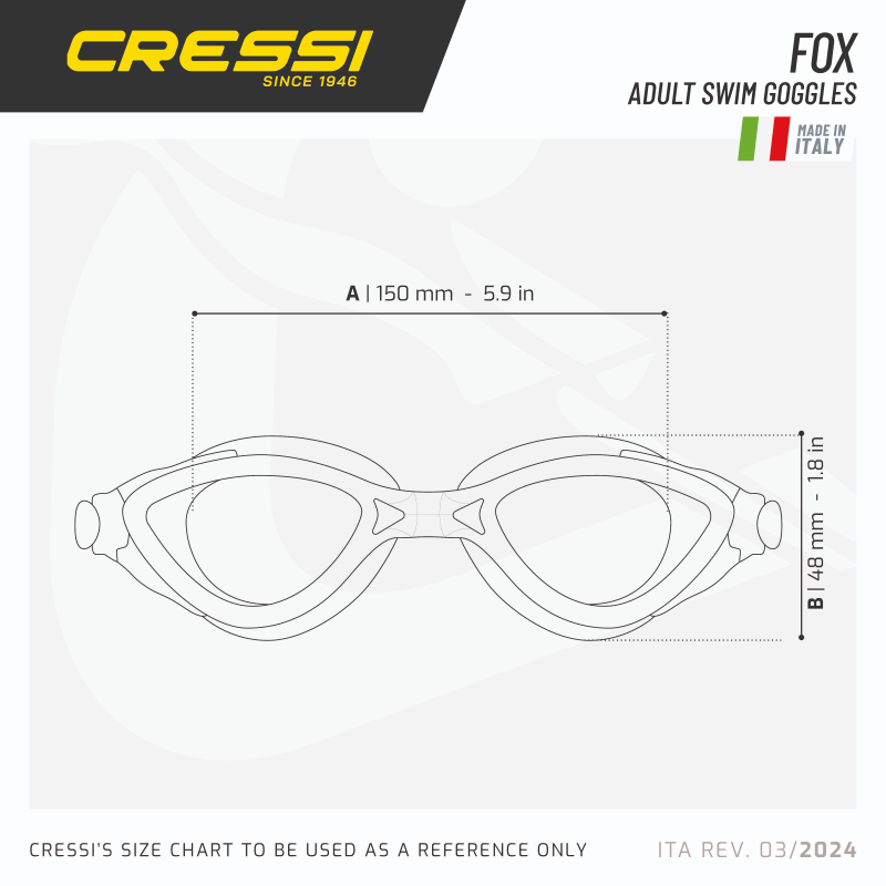 Cressi Fox Performance Swimming Goggles