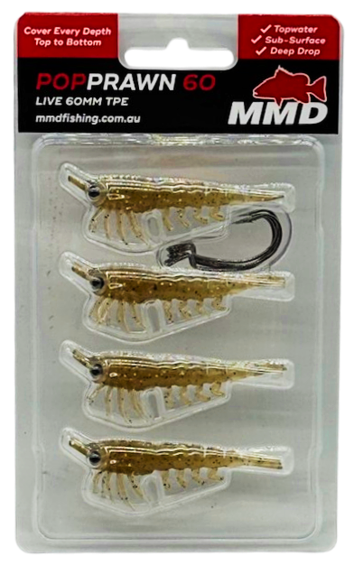 Mmd Pop Prawn Soft Plastic Lure 60Mm