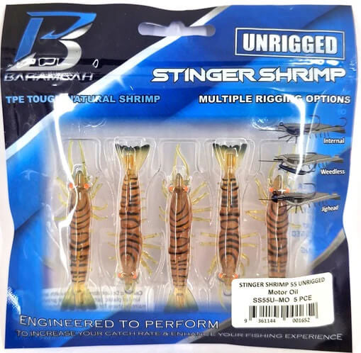 Barambah Stinger Shrimp Unrigged Soft Plastic Lure 55