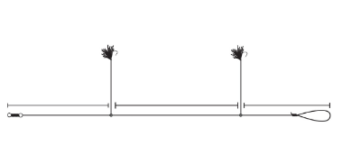 Shinto Pro Bite Enticer Paternoster Circle Hook Snatch Pre Tied Rig Large