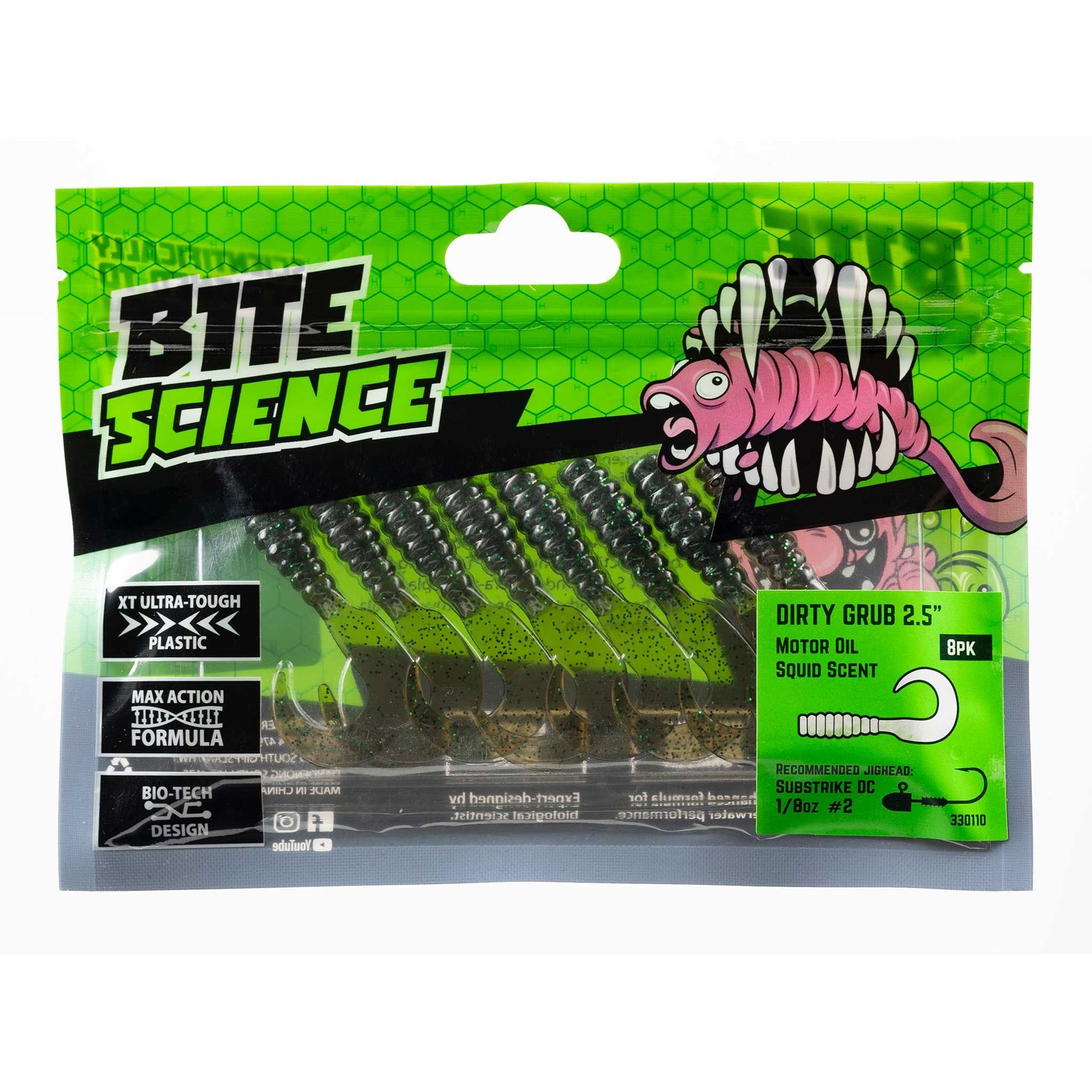 Bite Science Dirty Grub Soft Plastic Lure 2.5 Inch