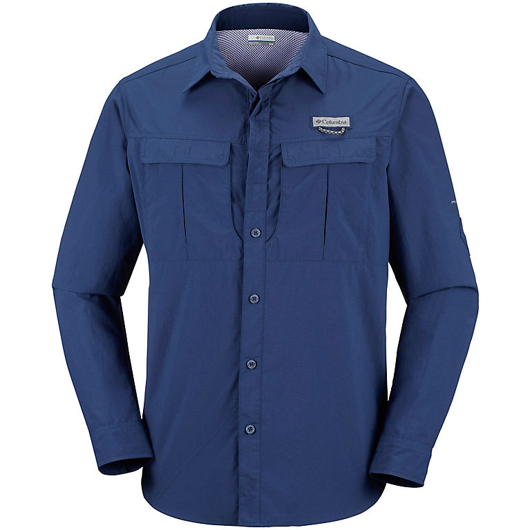 Columbia Cascades Explorer Long Sleeve Mens Shirt Carbon