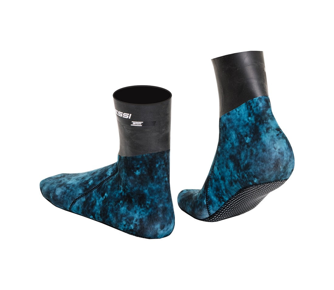 Cressi Sarago Camo Dive Socks Blue Camo 3mm