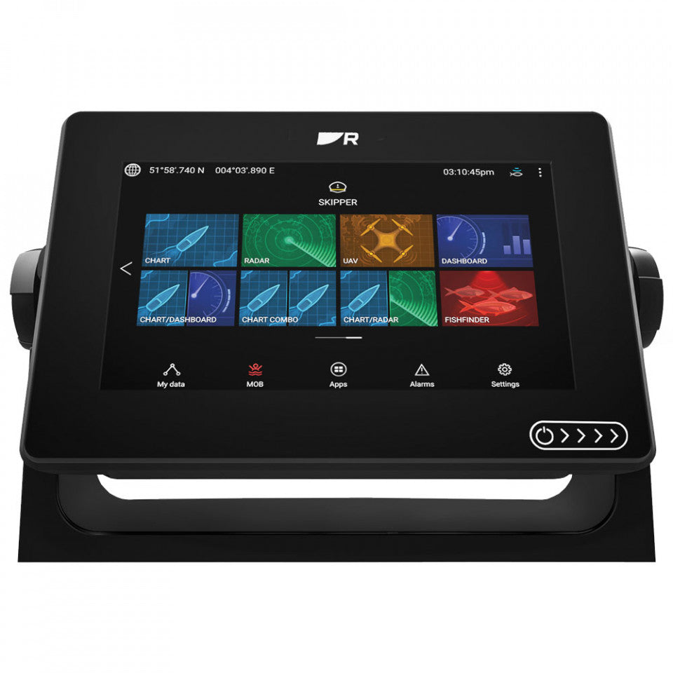 Raymarine Axiom+ Plus 7 MFD 3D RV Sonar Sounder Fishfinder GPS Charplotter Combo Unit with RV 100 Transducer E70635-03