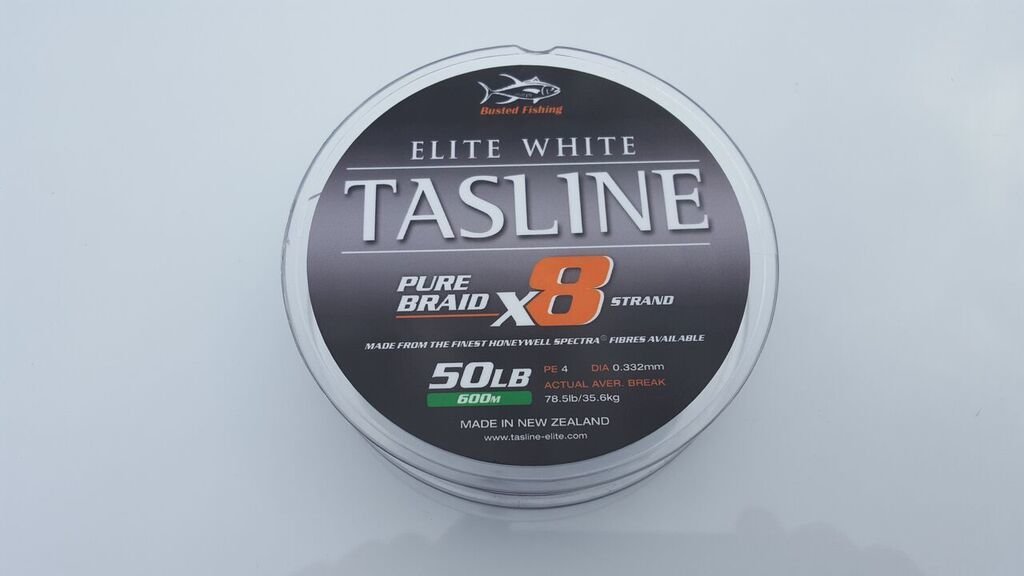 Tasline Elite White 600M Braided Fishing Line