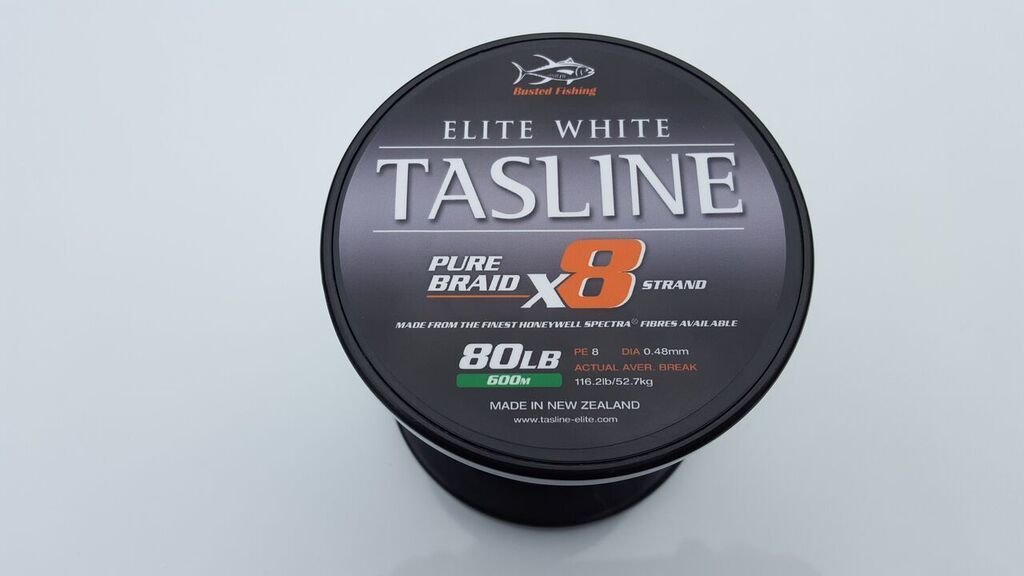 Tasline Elite White 600M Braided Fishing Line