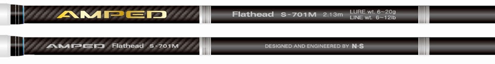 N.S Black Hole AMPED 6-12LB Baitcast Rod - C-602M