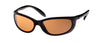 Mako Sleek Matte Black Frame Glass Lens Polarised Sunglasses