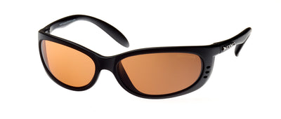 Mako Sleek Matte Black Frame Glass Lens Polarised Sunglasses